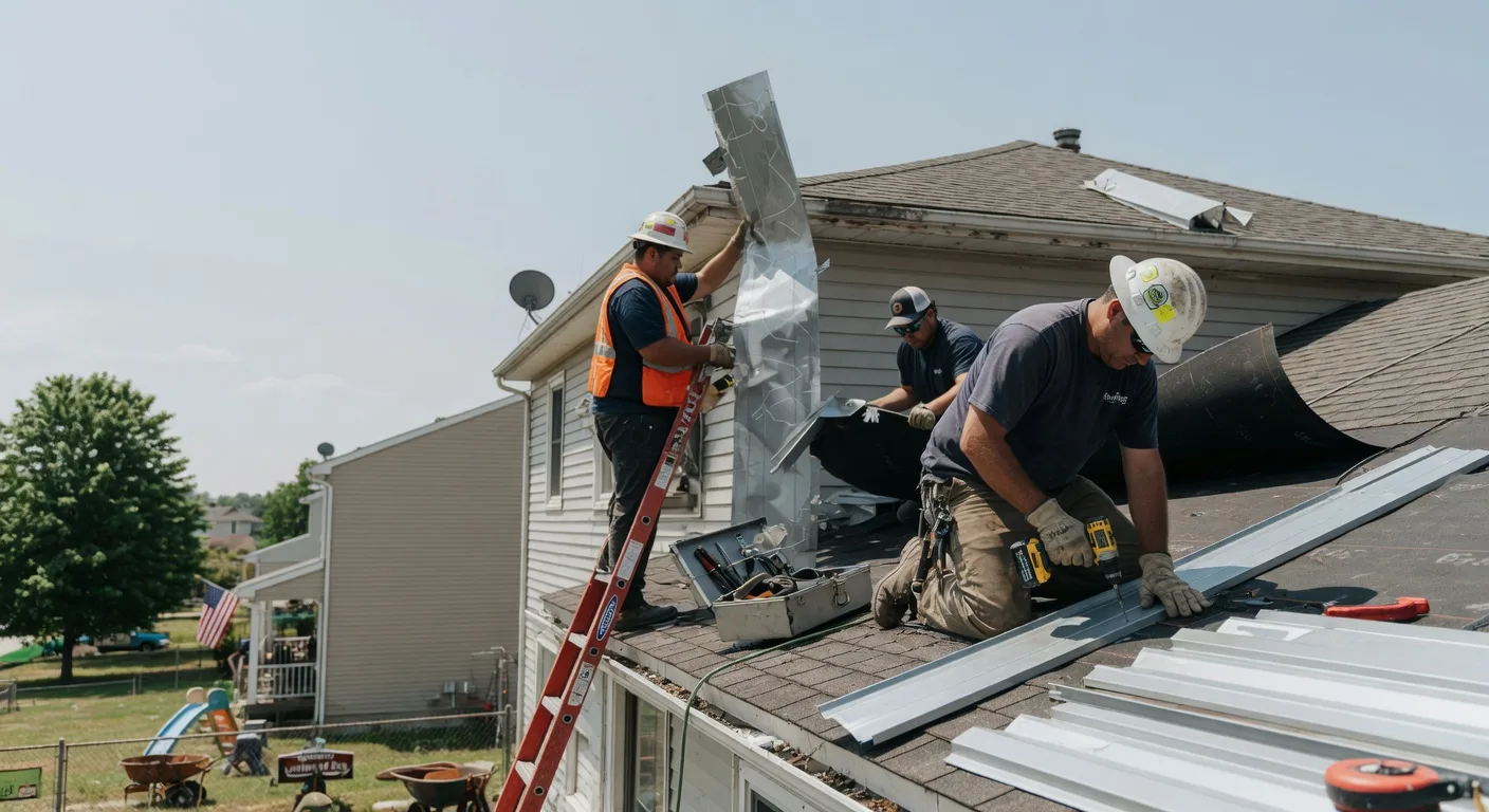 Storm Damage Metal Roof Repair in Zieglerville, PA